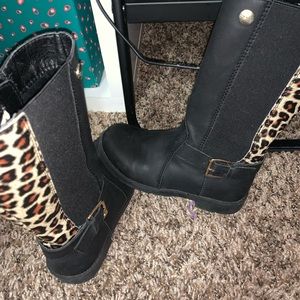 Nicole Miller toddler leopard boots